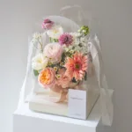 Baby By Me - Flower Arrangement In Small Clear Box