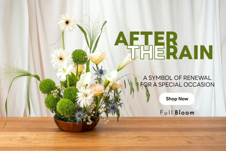 ดื่มด่ำกับกลิ่นไอฝน ผ่าน “After the Rain” ช่อดอกไม้และถาดดอกไม้สุดพิเศษ