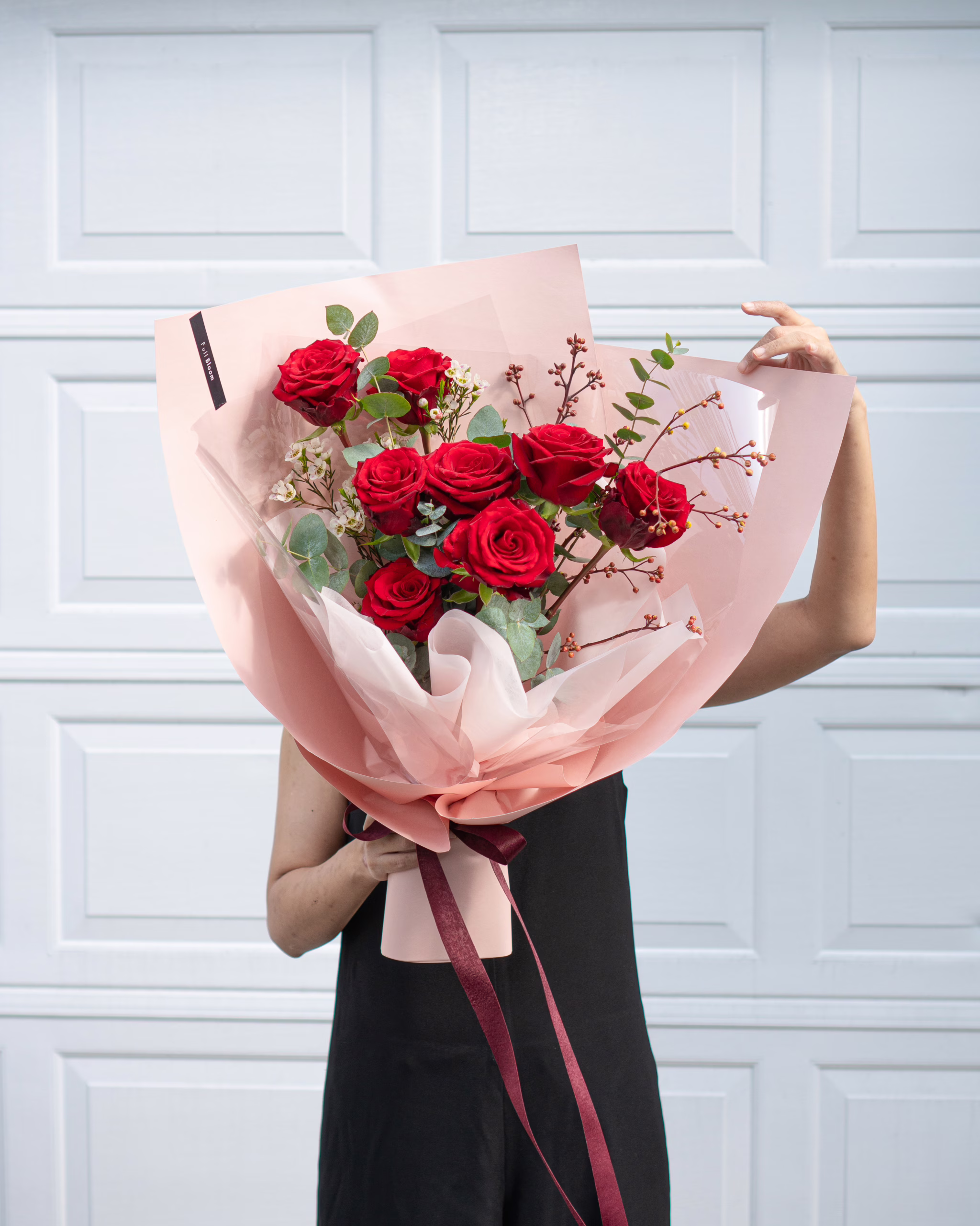 Rosy Romance - Classic Rose Bouquet - Image 3