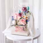 Pink Pop – Flower Arrangement In Small Clear Box