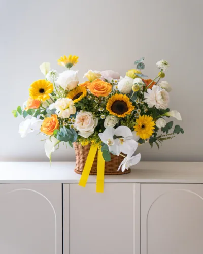 The Sun Burst - A Pure Joy and Elegance Basket