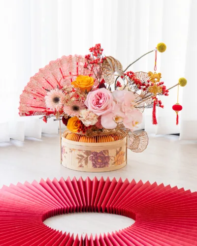 PROSPEROUS PETALS - ตะกร้าส้มตรุษจีน 8 ผล