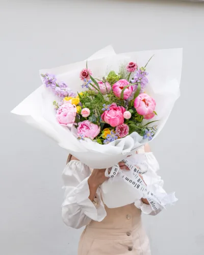 Coral Prelude - Seasonal Peony Bouquet