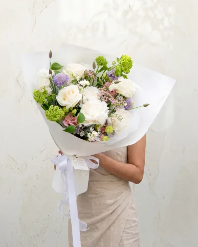 Morning Angle - Pure Seasonal Peony Bouquet